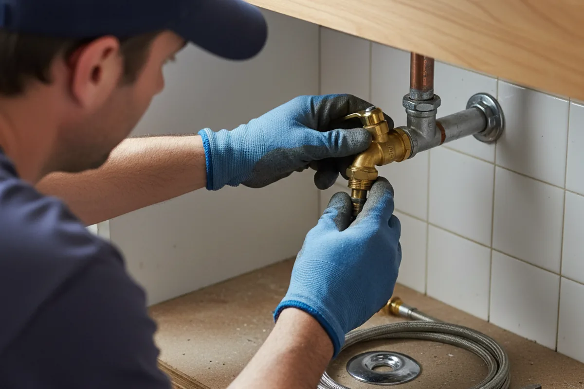 Shutoff valve and fitting work during Faucet and Fixture Repair in Wheelwright